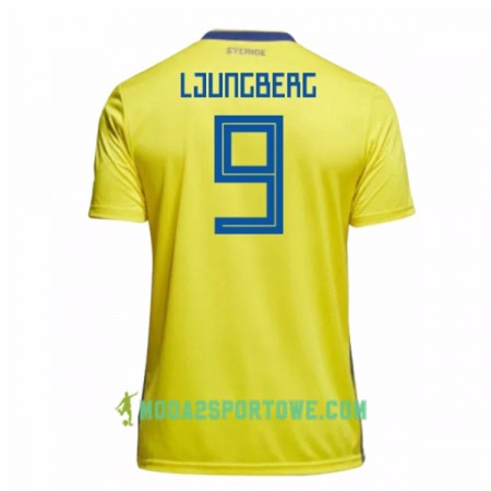 Koszulka Szwecja Ljungberg 9 Mistrzostwa Świata 2018 Domowe Stroje Piłkarskie